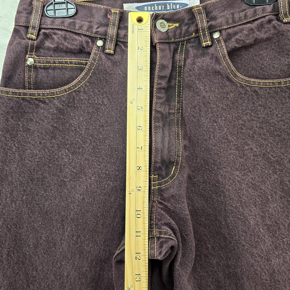 Vintage Anchor Blue Wide Leg Baggy Jeans 33x32 (Fits 30x30) USA Made Skater 90s - Picture 11 of 12